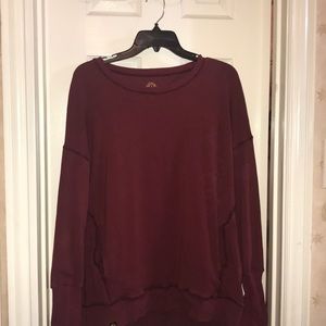 Maroon Athletic sweater with Pockets